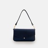 the munro navy leather shoulder bag