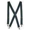 men's elastic solid color x-back suspender with swivel hook ends