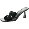 clara womens patent square toe heels