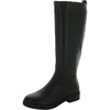 womens zipper pull on knee-high boots