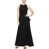 womens ruched ruffles evening dress