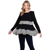solid tiered fashion top