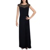womens illusion embellished evening dress