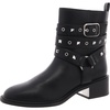barla womens studded manmade motorcycle boots