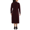 womens surplice tea length midi dress