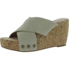 valmai womens cork square toe wedge sandals