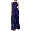 womens chiffon foiled evening dress