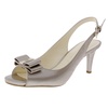 womens bow manmade slingback heels