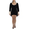 plus womens scoop neck bell sleeve blouse