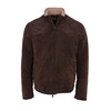 men's history bomber jacket in suede & cashmere
