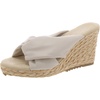 womens faux leather open toe wedge sandals