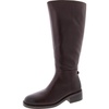 mable ath womens leather block heel knee-high boots