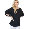 flared sleeve basic shortsleeve top