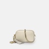 the mini tassel stone leather phone bag with gold chain crossbody strap