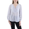 womens crochet striped pullover top