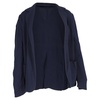 open striped blazer in blue viscose