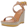 narla womens criss-cross front wedge espadrilles