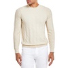 mens ribbed trim  knit crewneck sweater