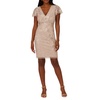 womens mesh beaded sheath dress