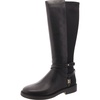 abigail womens zip up slip on knee-high boots