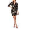 womens velvet notch mini dress