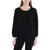 womens ribbed trim  cotton pullover sweater