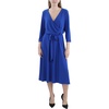 womens wrapped knee length wear to work dress