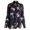 floral printed shirt in multicolor silk
