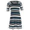 m  mini lace detail short sleeve dress in multicolor viscose
