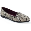 brielle womens faux leather slip on loafers