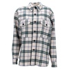 etoile faxon plaid button-down jacket in multicolor wool