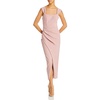 womens ruched pull through midi dress