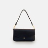 the munro black leather shoulder bag