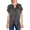 womens chain neck surplice blouse