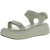 debra womens leather ankle strap platform sandals