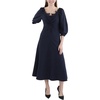 womens lace trim special occasion midi dress