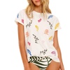 gea embroidered tout shirt in white