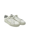 pre-loved women's pure leather sneakers in white