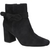 womens bow suede booties