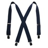 men's terry casual elastic clip-end 1 1/2 inch suspenders