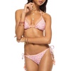 printed coastal womens crochet trim side tie swim bottom separates