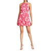 womens halter recycled polyester mini dress
