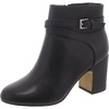 womens leather cushioned footbed ankle boots