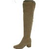 elina womens suede block heel over-the-knee boots