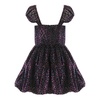 clydette guipure minidress in black
