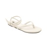 off-white c/o virgil abloh zip tie flat sandal - white