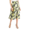 womens printed wear to work midi skirt