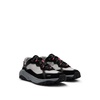 mixed-material trainers with ripstop mesh