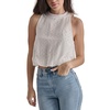 womens crop eyelet cropped