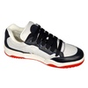 kiro 6303812 men's black & white calf leather sneakers
